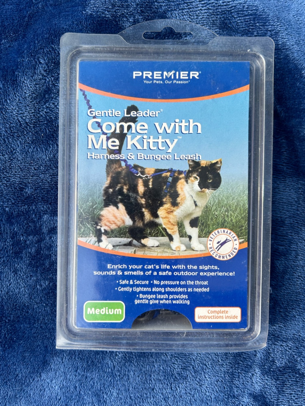 🐾2/$8 Come With Me Kitty Harness & Bungee Leash - Medium